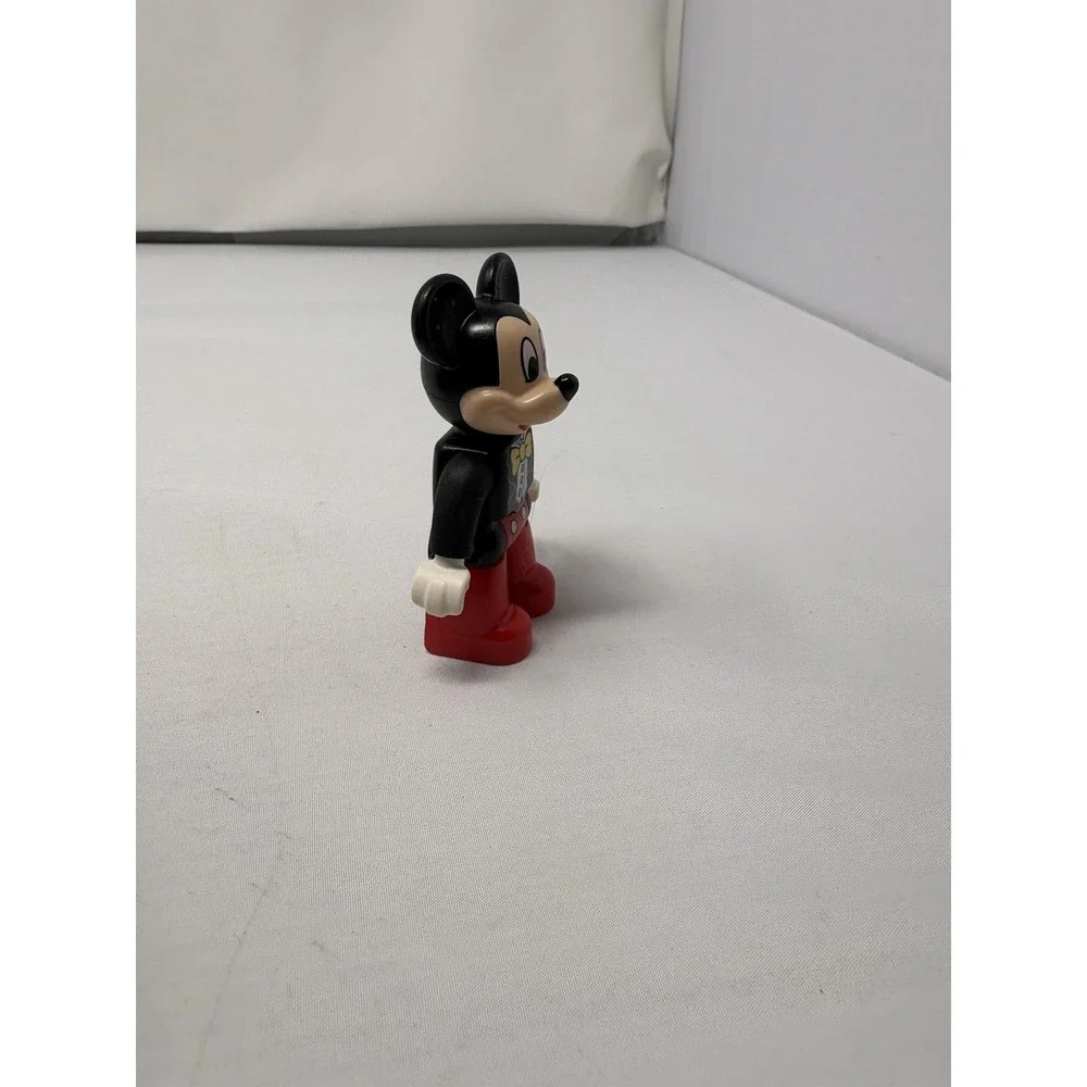 Lego Duplo Disney Mickey Mouse Figure Black Coat Yellow Tie Red Pants